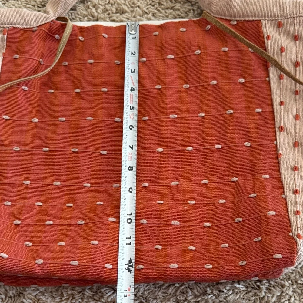 Mercado Global Rosa Tote Hand Woven Artisan Ginger Cream Boho Cotton Bag